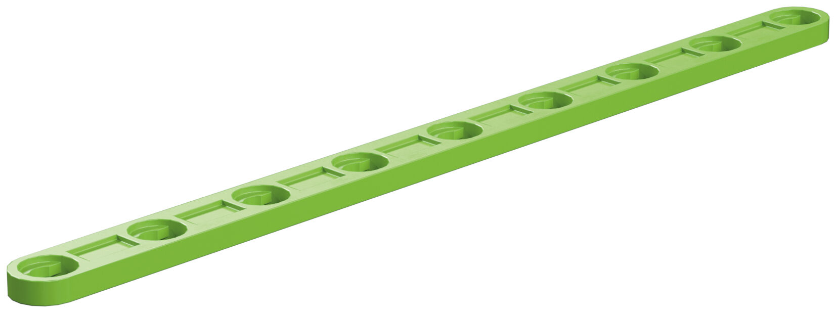 Produktbild: "I-Strebe mit Loch 120, grün"