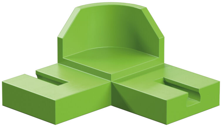 null: "90° curve, green"