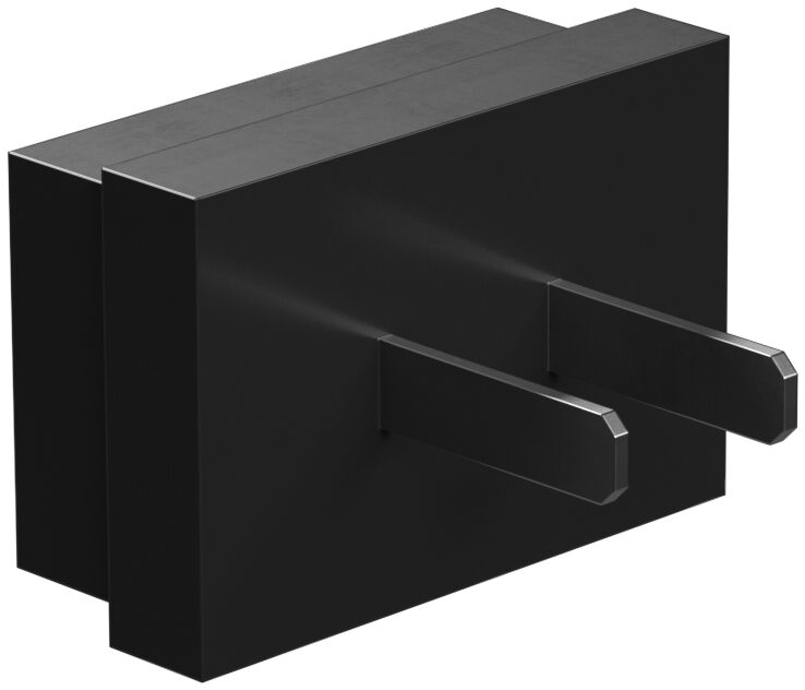 Wechselstecker HMP-UL (USA), schwarz