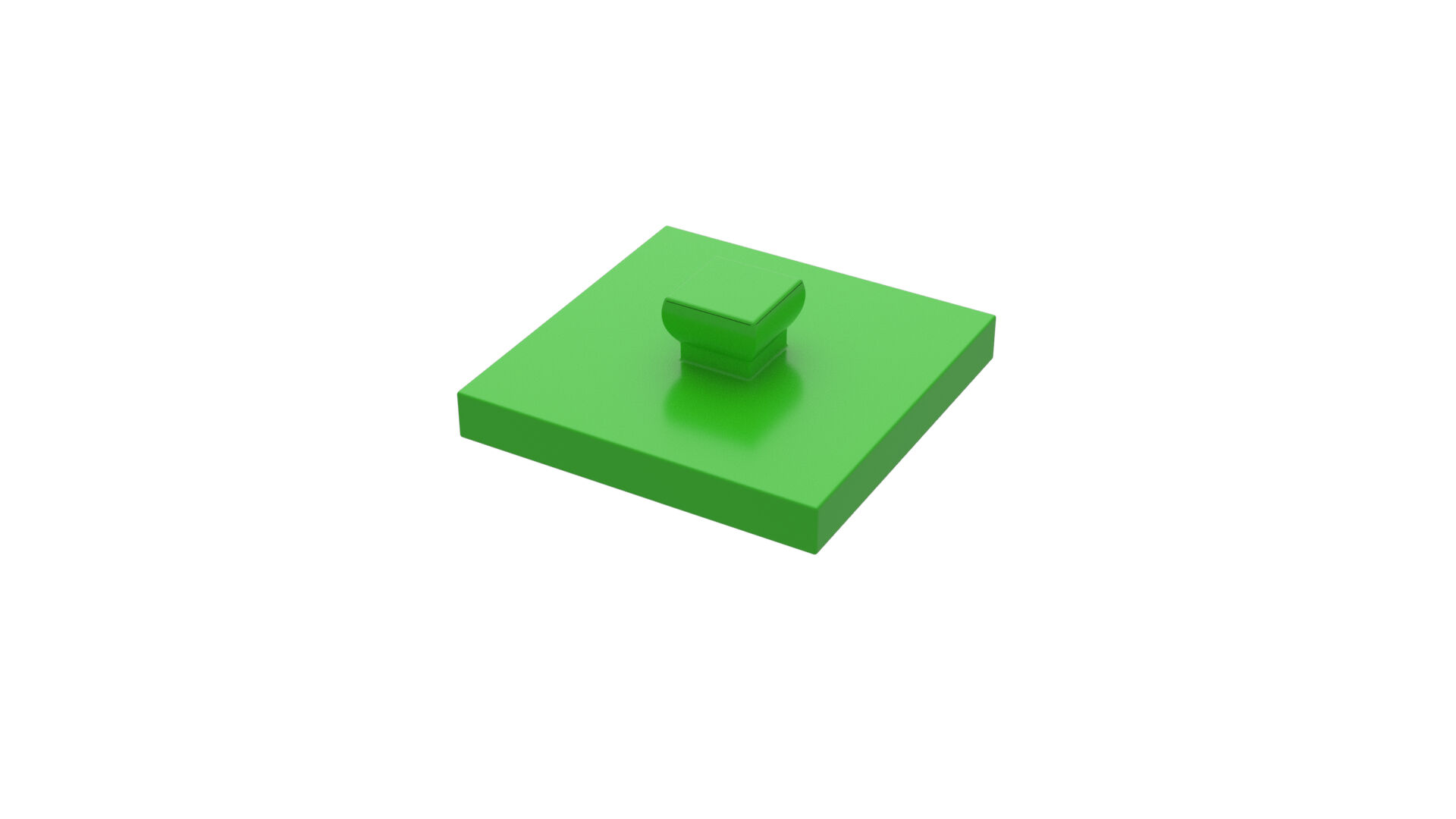 Building plate 15x15 green