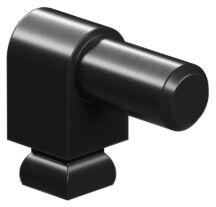 Hose connection D4 angled, black