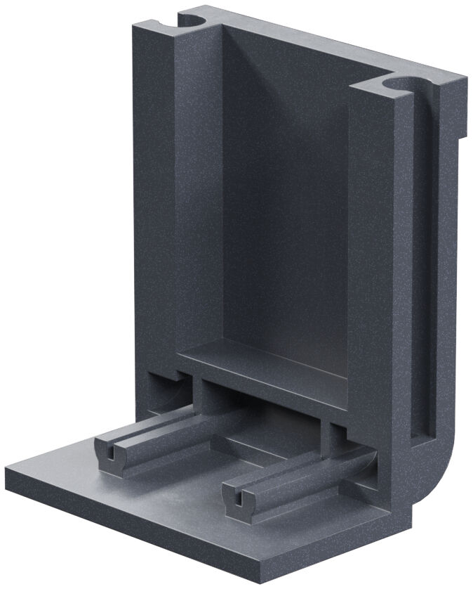 Trailer side section, silver