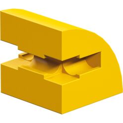 Round building block 15x15, yellow