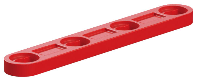 I-strut 45 con agujero, rojo