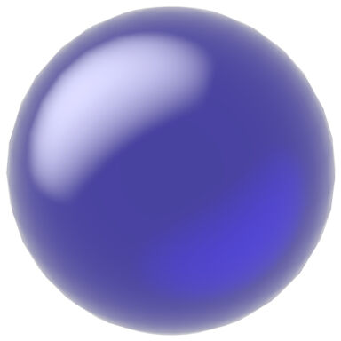 null: "Glass ball D12 mm, blue"