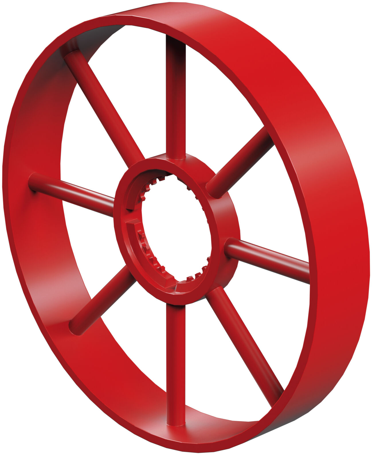 Spoke wheel, red