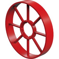 Spoke wheel, red