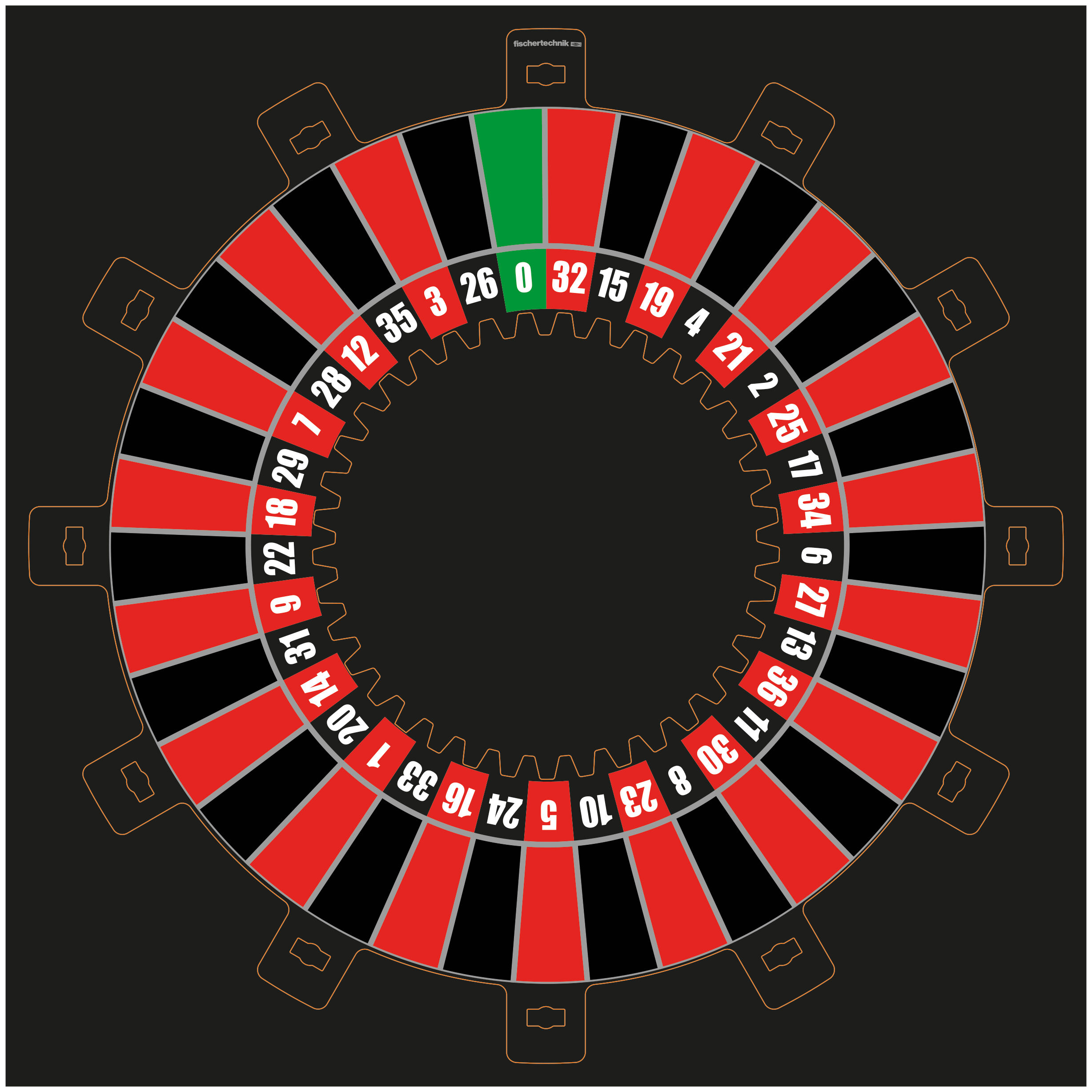 null: "Roulette punching template"