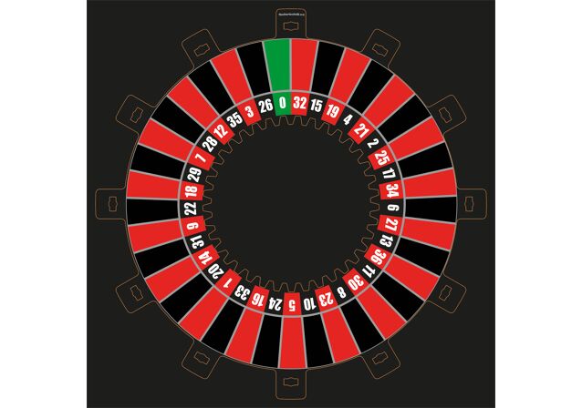Null Roulette Roulette punching template