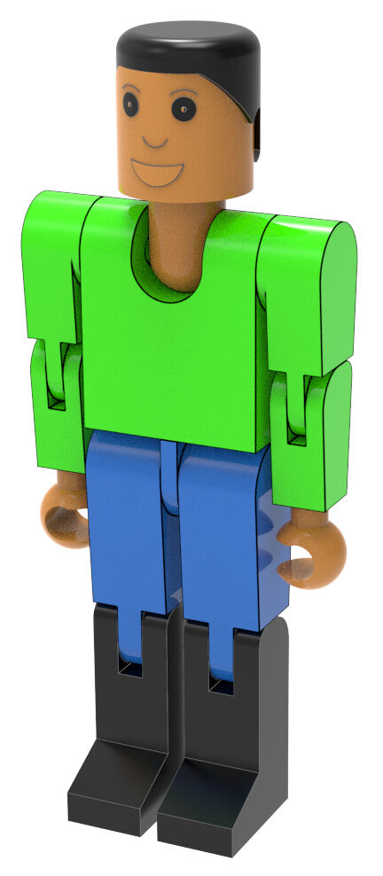 Parts ft-Maennchen BL/GN