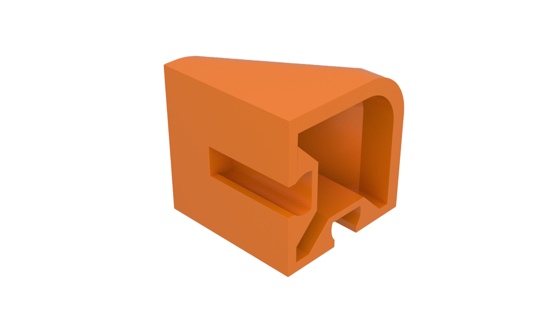 End piece right orange