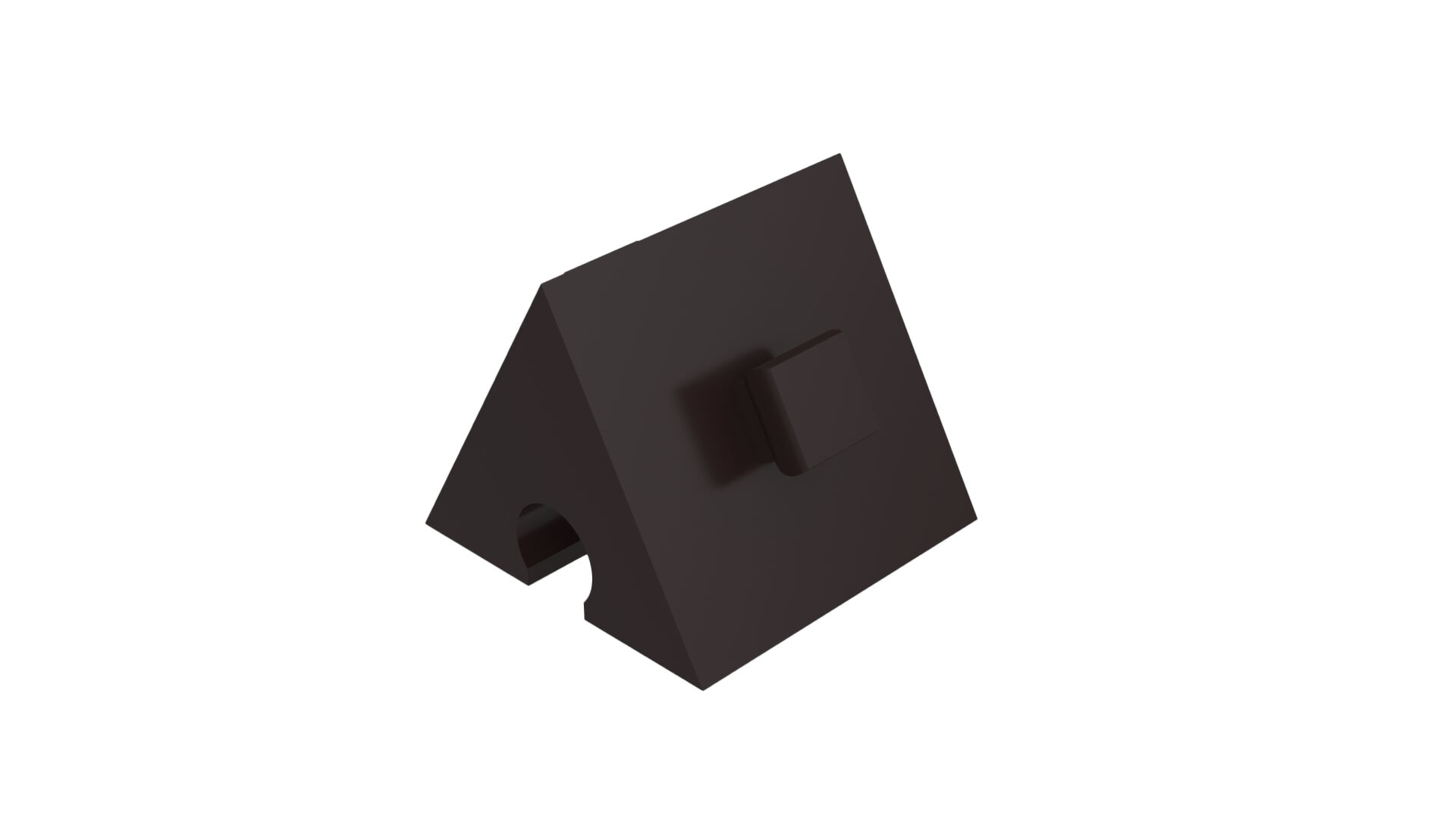 Angle block 60° black