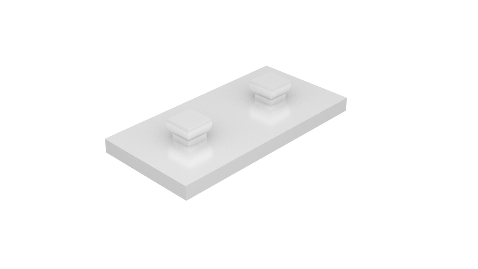 Building plate 15x30 white