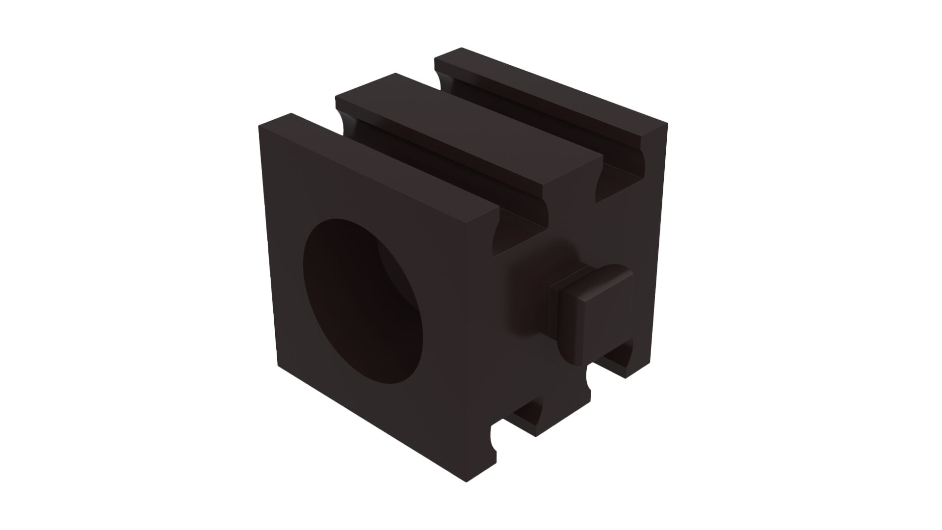 Worm nut M1 black GF