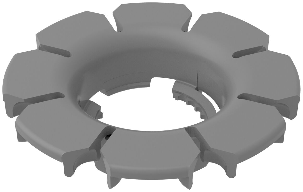 Omniwheel rim outer ring, silver