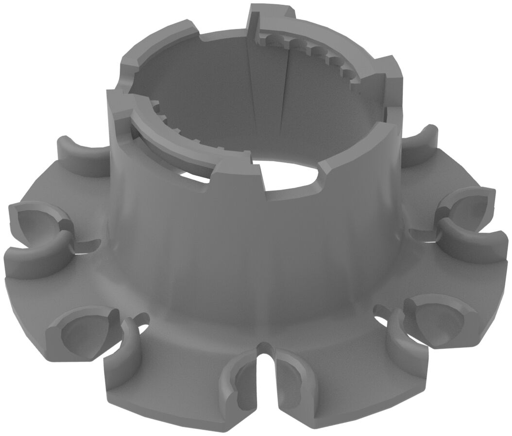 Omniwheel rim inner ring, silver