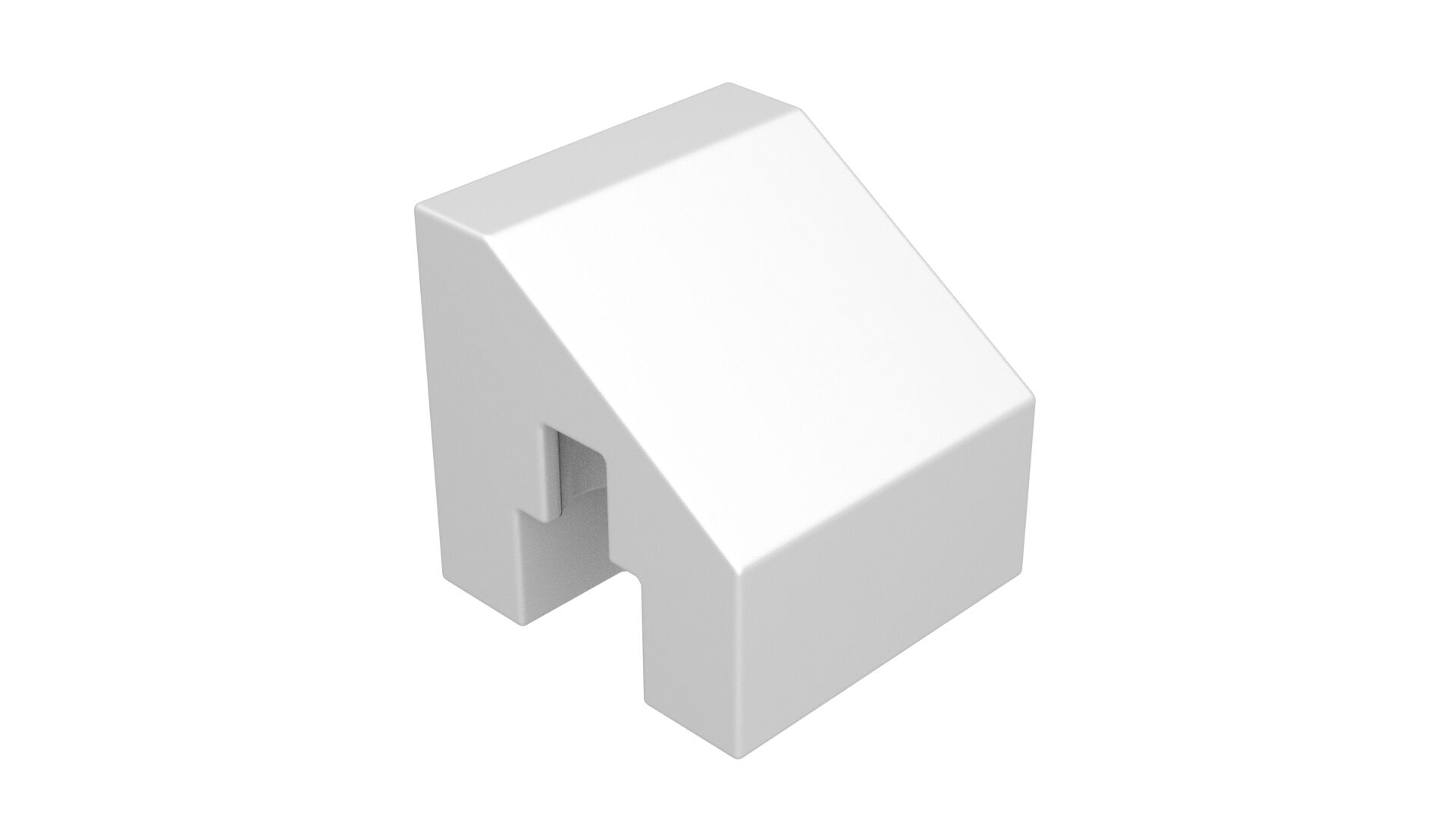 15 gray-white bevel brick