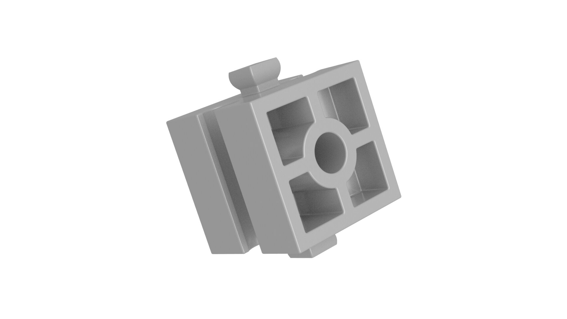 15 with hole gray-white Brick