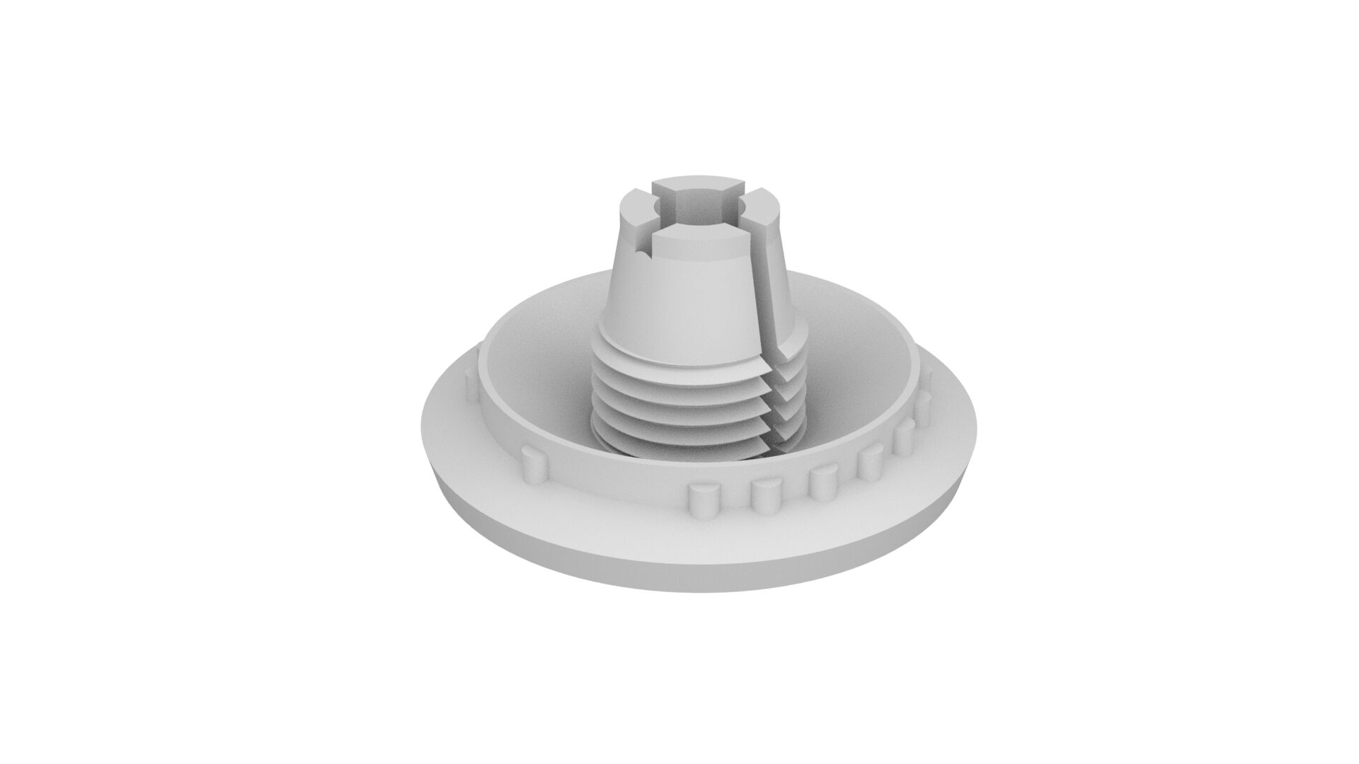 Snap-on flat hub clamp