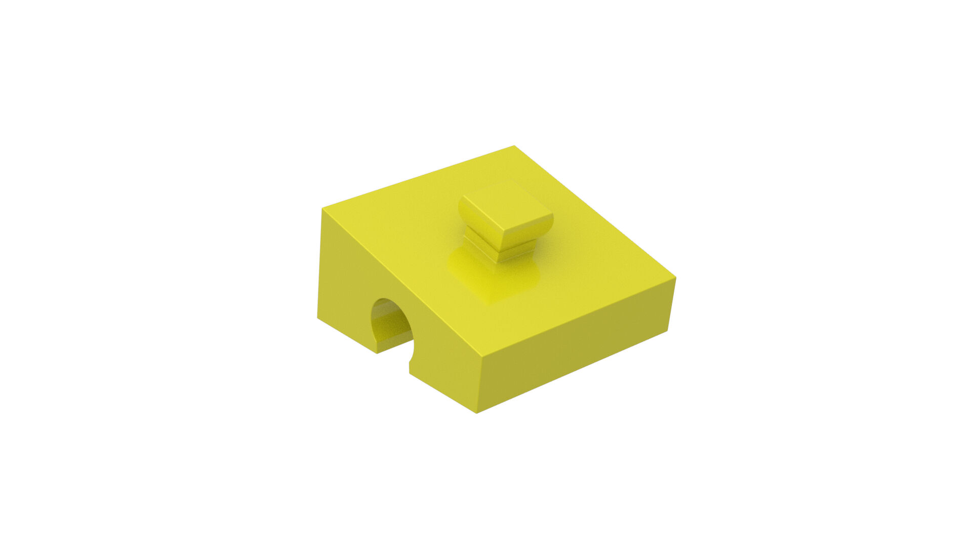Angle block 15° yellow