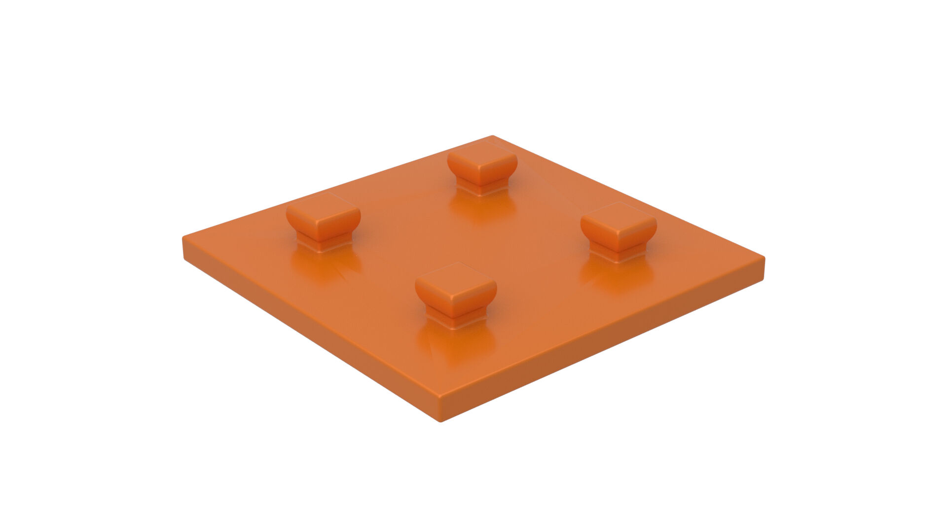 Building plate 30x30 orange