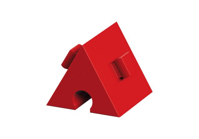 Product Picture: "Bloque de construcción angular 60°, rojo"