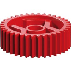 Clamping ring for rope drum, red