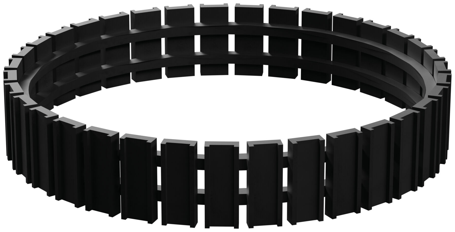 Flexible track 94.7x18, black