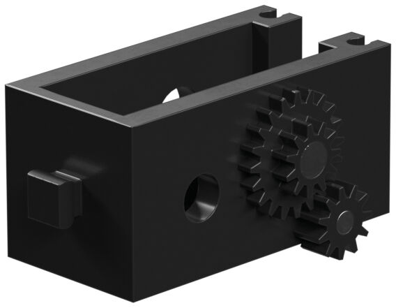 Motor reducing gearbox, black