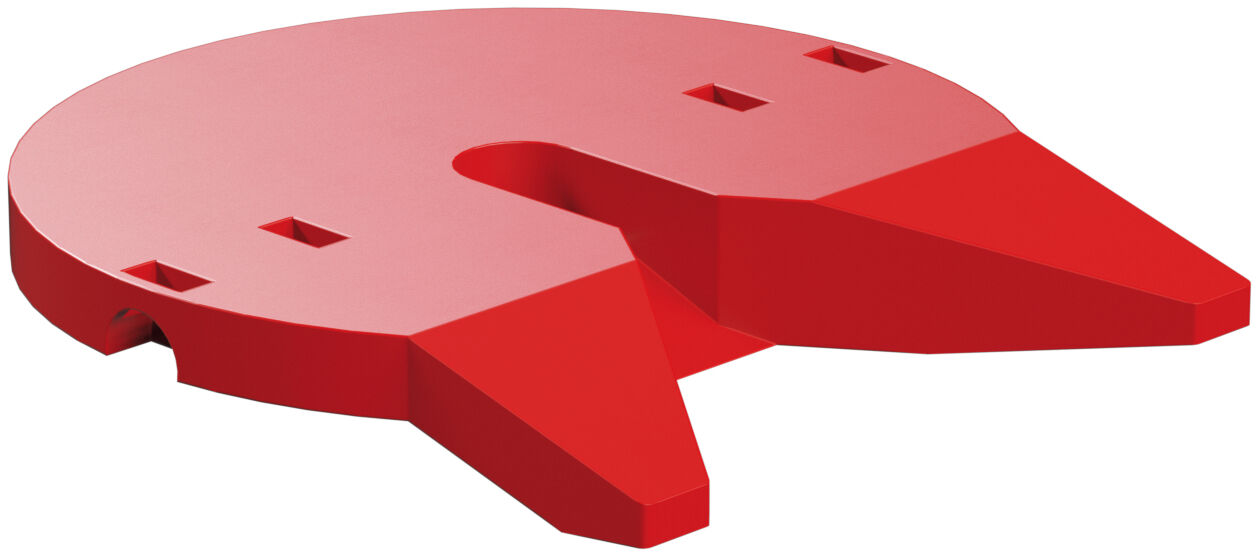 Aufliegerkupplung Unterteil, rot