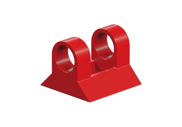 null: "Hinged block claw, red"