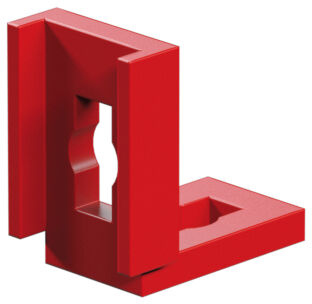 Junta plana de cnexión, rojo