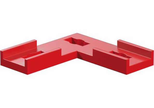 Product Picture: "Junta plana de conexión en forma de L, rojo"