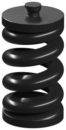 Kunststofffeder 26, schwarz