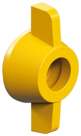 Hub nut, yellow