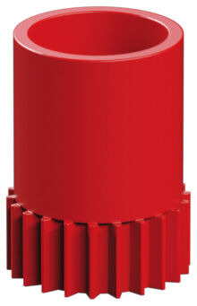Hub nut, red