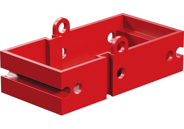 null: "Seat building block, red"