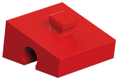 Product Picture: "Bloque de construcción angular 15°, rojo"