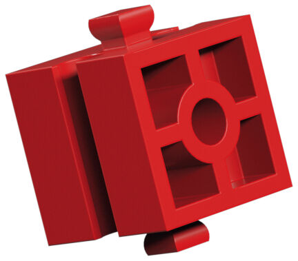 Product Picture: "Bloque de construcción 15 con perforación, rojo"