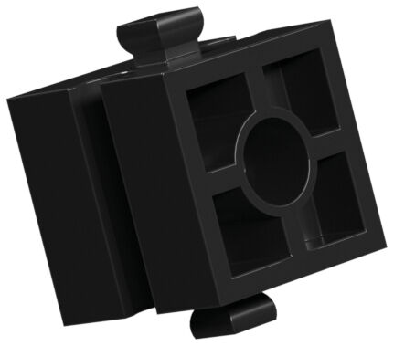 Building block 15 with counterbore, black