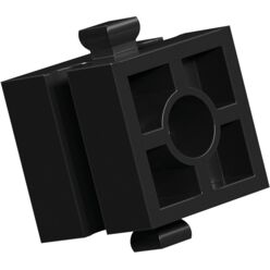 Building block 15 with counterbore, black