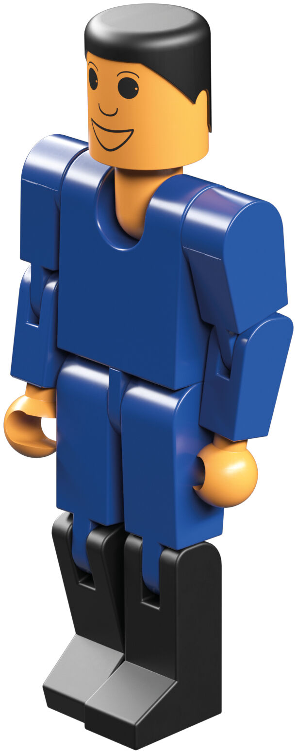 null: "Bag with figure, blue"