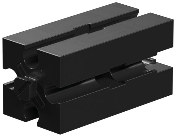 Produktbild: "Baustein 30 mit Bohrung, schwarz"