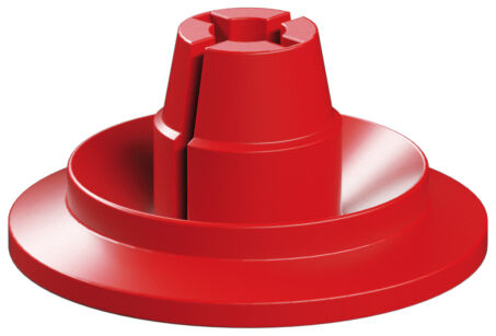 Flat hub collet, red