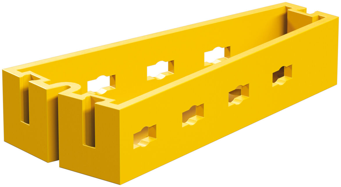 Estructura de soporte con ángulo 7.5°, amarillo