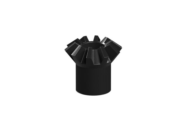 null: "Bevel gear with sleeve, black"