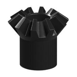 Bevel gear with sleeve, black