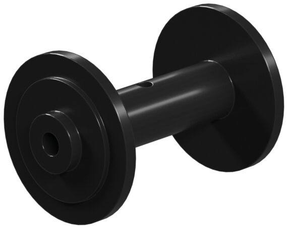 Cable winch drum, black