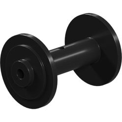 Cable winch drum, black