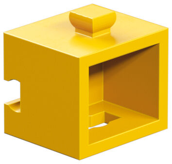 Soporte de riostra de esquina, amarillo